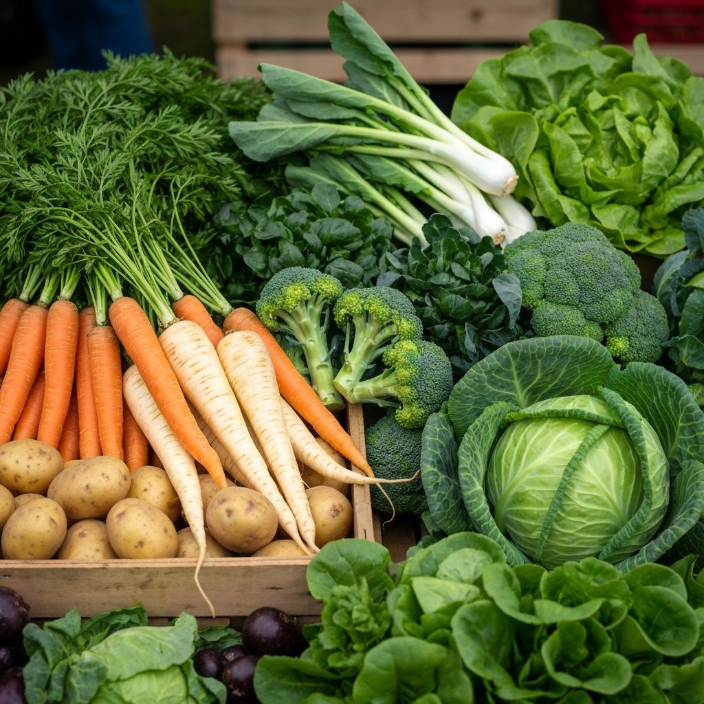 UK vegetables composition